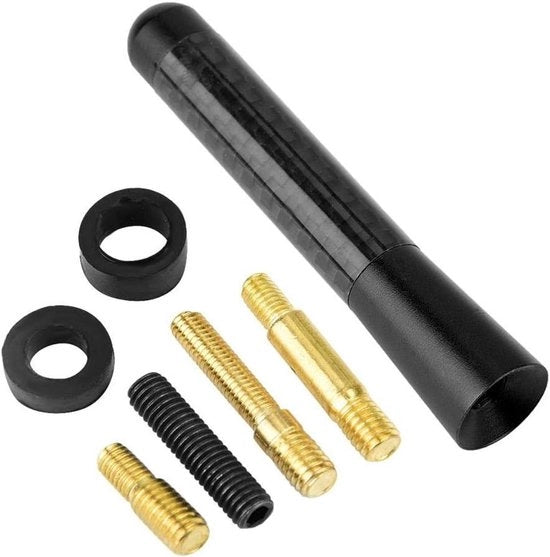 Antenna di Auto Corta Potente 3"Antenna di Auto Corta a VitiAntenna di Radio in Fibra di CarbonoAntenna di Ricambio