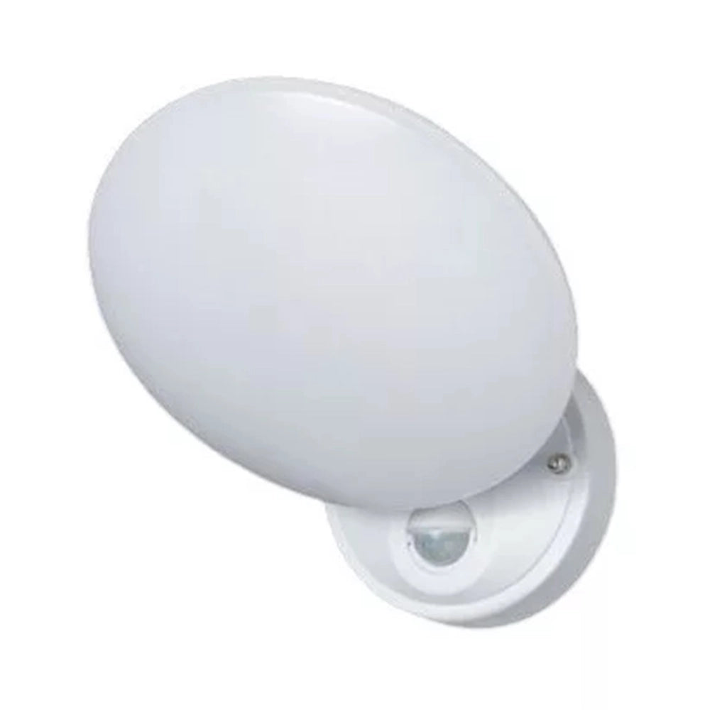 Applique LED Esterno 10W con Sensore Movimento 3 Colori di Luce IP54 Bianco