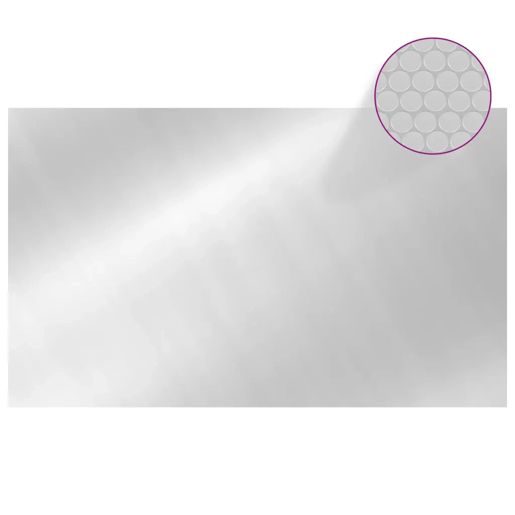 Copripiscina Rettangolare 1000x600 cm in PE Argento CFW9587992