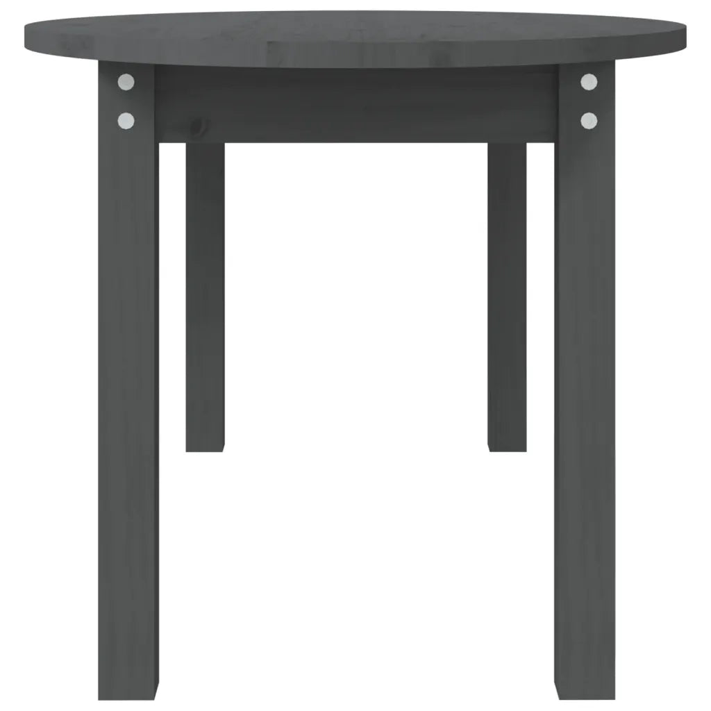 Tavolino da Salotto Grigio 110x55x45 cm Legno Massello di Pino 822344