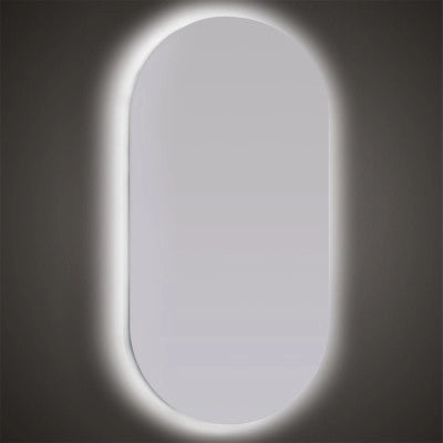 Specchio ovale LED 62x110 illuminazione perimetrale e installazione reversibile