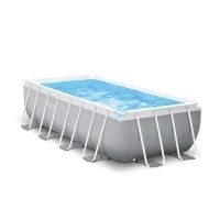 26788NP - Piscina Prisma Metal Frame 400X200X100 Cm Con Pompa Filtro E Scaletta