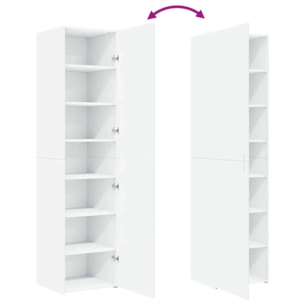 Credenza Bianca 45x42,5x185 cm in Legno Ingegnerizzato 3281406
