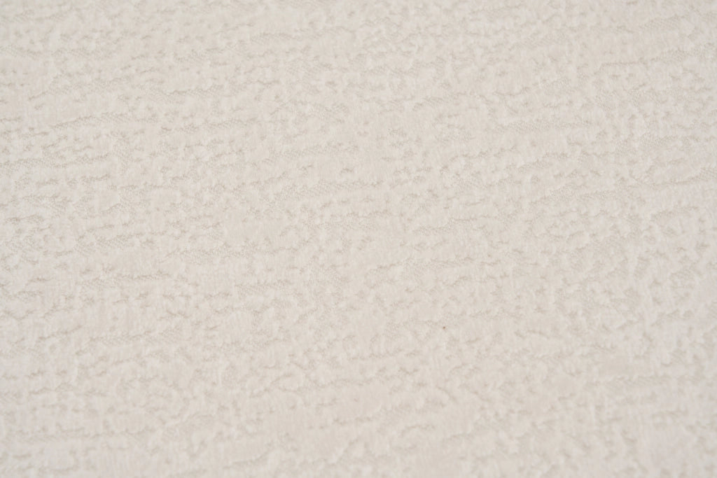 Divano angolare modulare 4 posti con design curvo in ciniglia, seduta comoda, bianco 275 × 115 × 63 cm