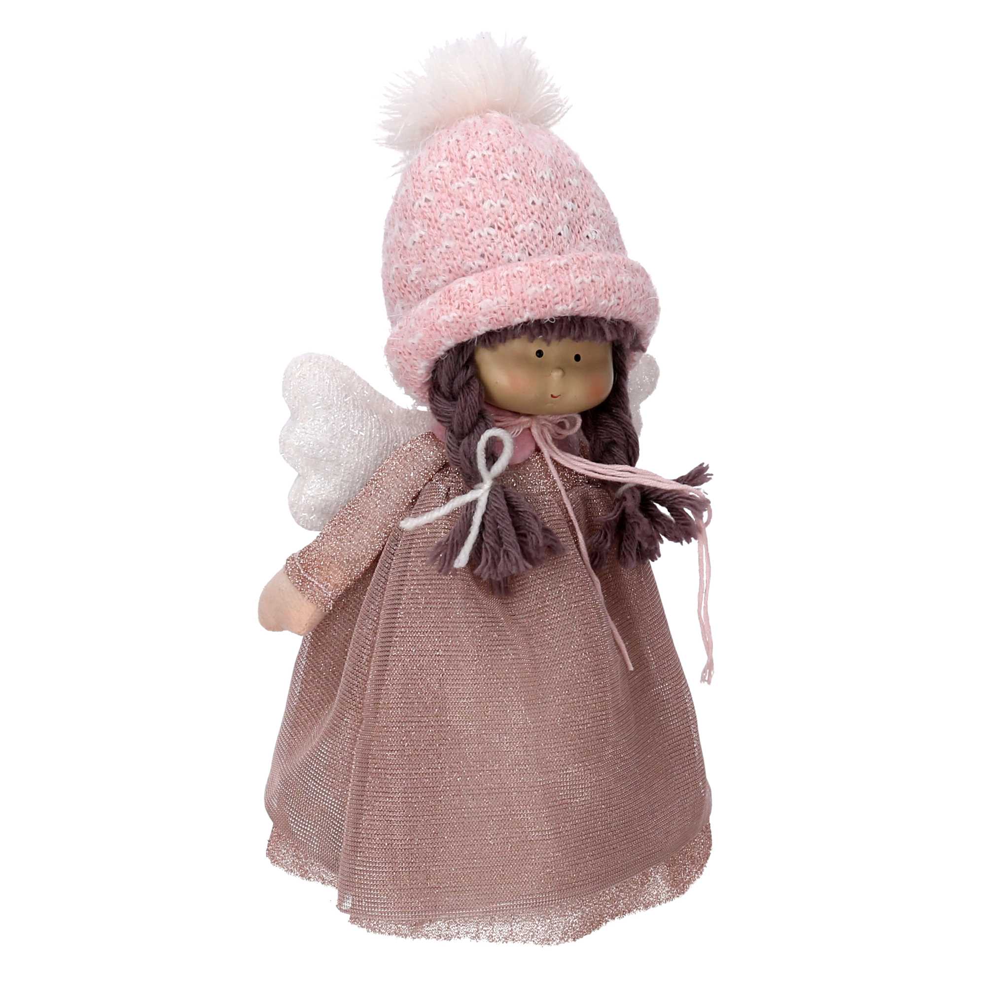 Angelo tessuto rosa cm 17x13xh28