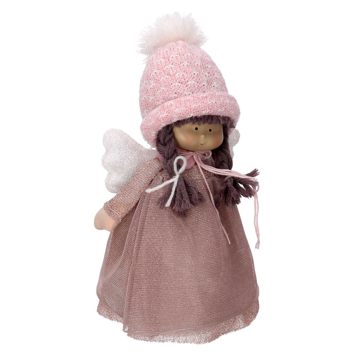 Angelo tessuto rosa cm 17x13xh28