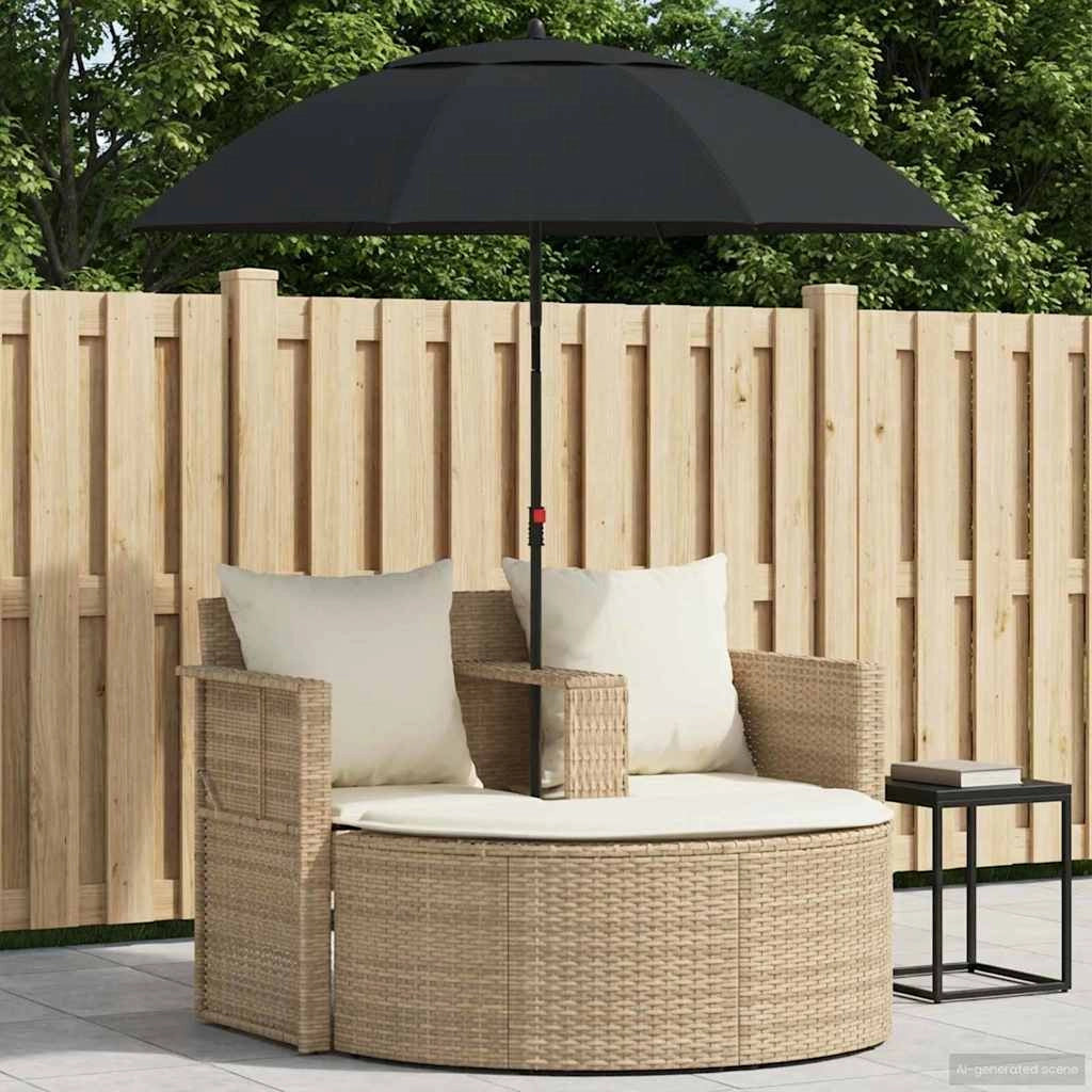 Divano da giardino 8 pz polyrattan Beige e Bianco Crema 42025900