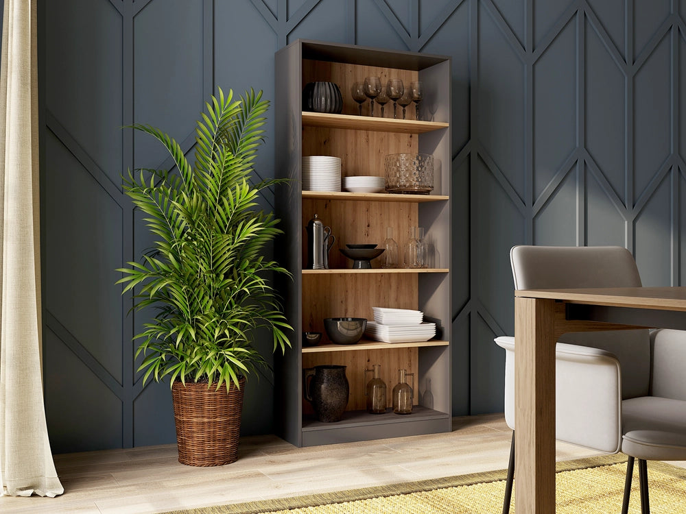 Scaffale ONYX R80 antracite artisan libreria moderna