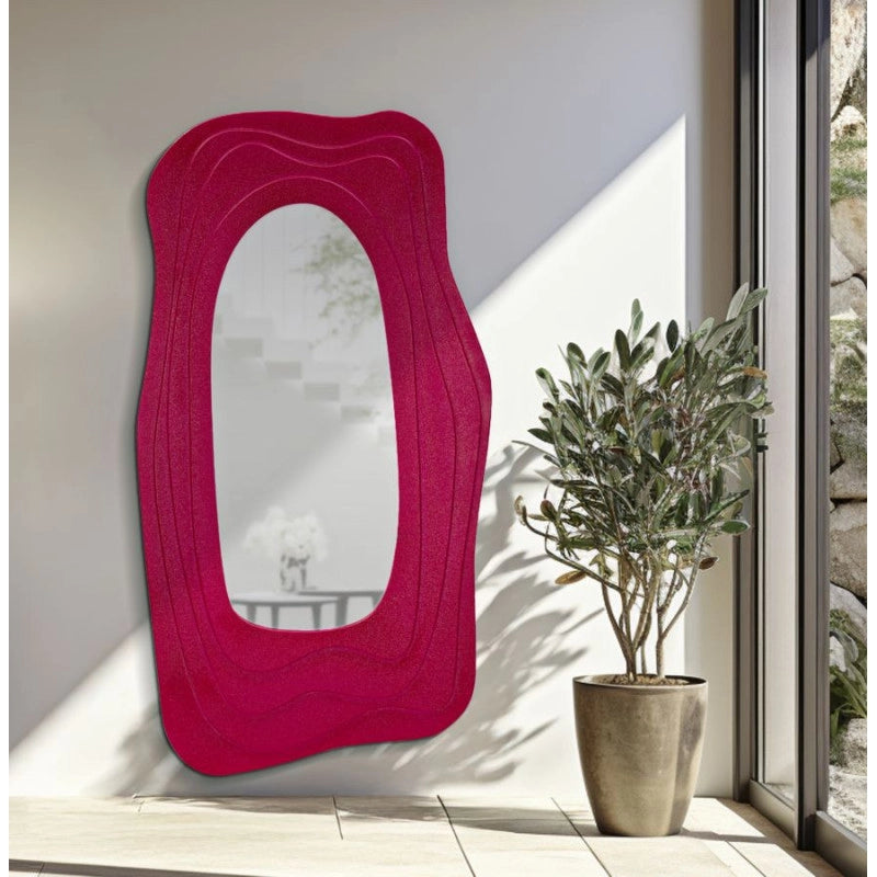 Specchio Da Muro Dafne Fuxia cm 90x4x165
