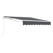 Tenda da sole con manovella 300 x 250 cm grigio scuro 03_0008305