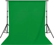 Kit di sostegno per tenda di sfondo fotografico - 200x200cm - Sostegno per tenda di sfondo fotografico regolabile - Tende di sfondo fotografico - Aluminium - Nero