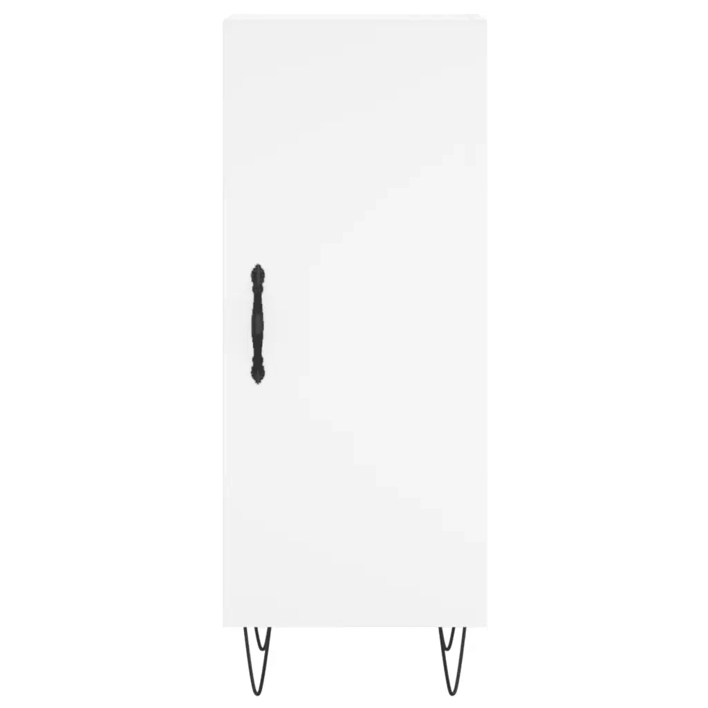 Credenza-Buffet-Armadio da cucina Bianca 34,5x34x90 cm in Legno Multistrato 230128