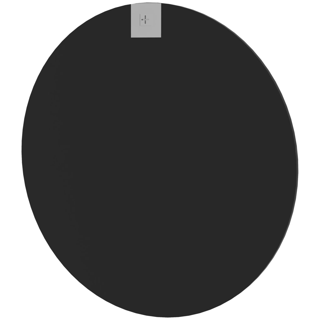 Specchio rotondo da parete Ø61 cm con cornice nera in alluminio