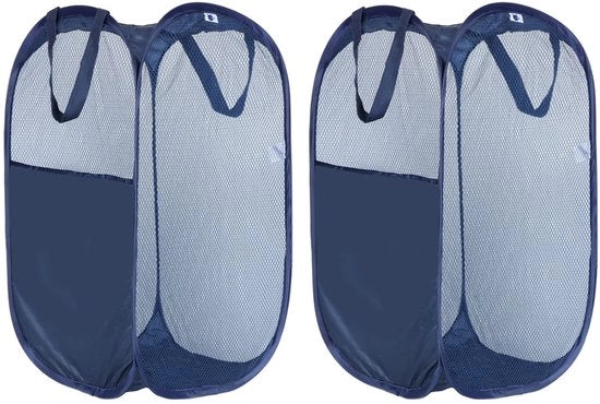 Set da 2 pezzi di contenitore e asciugamano, asciugamano di gas, trasportabile, maniglie resistenti al tempo, apribile, per camera da letto dei bambini, appartamento universitario o viaggio (blu)