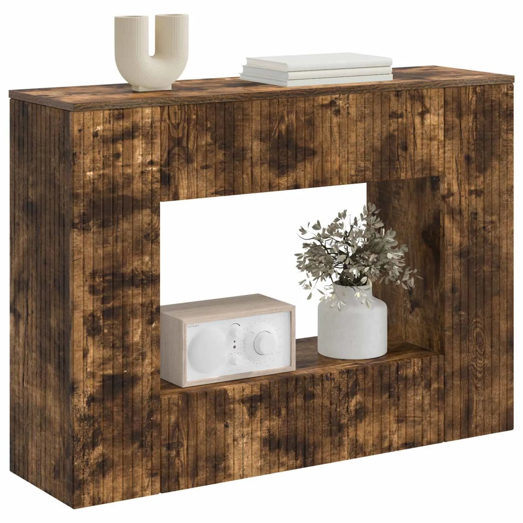 Tavolo consolle Rigato Quercia Affumicata 101 x 29 x 74 cm