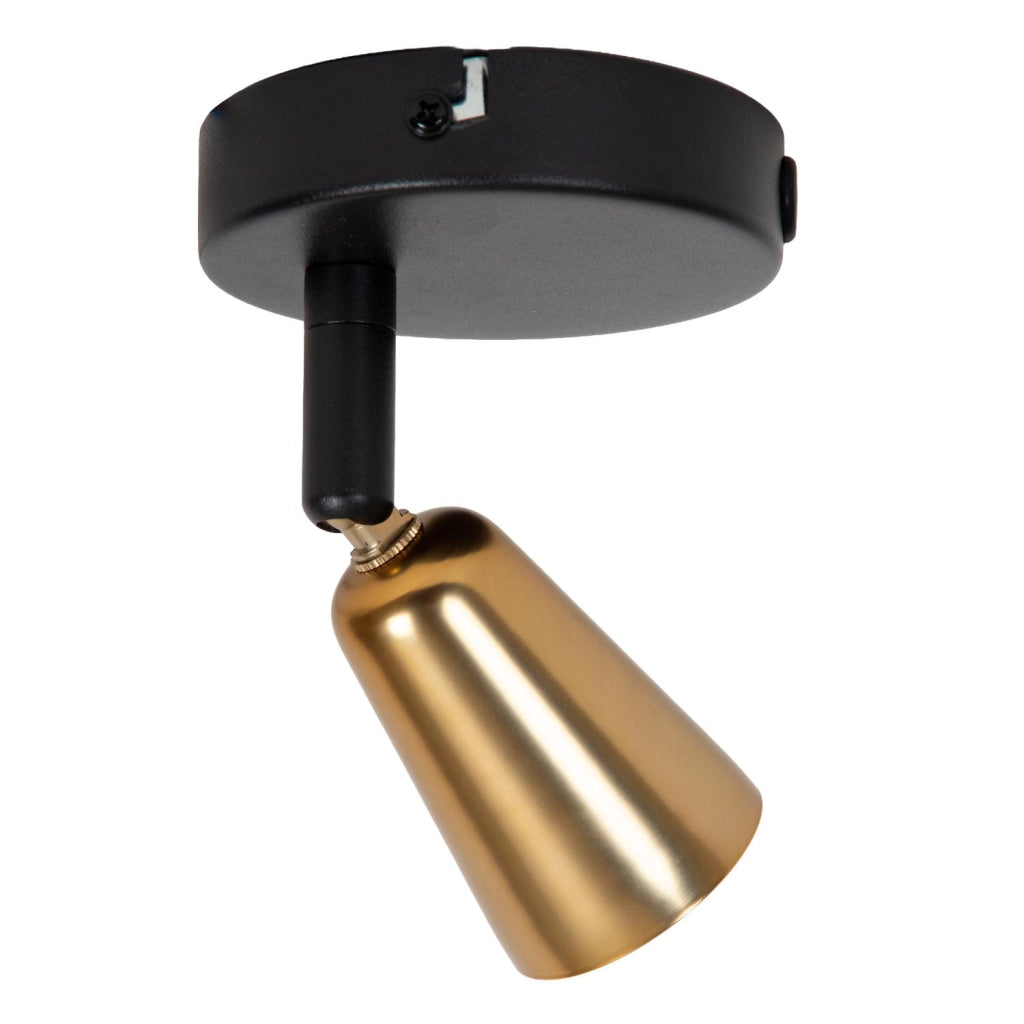 Faretto soffitto TIANA 1xGU10 nero oro Lucide