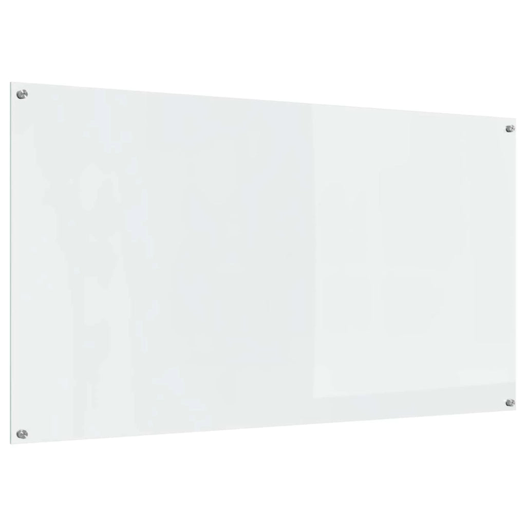 Paraschizzi moderno per cucina 110 x 60 cm resistente al calore finitura elegante in vetro temperato trasparente 02_0058474
