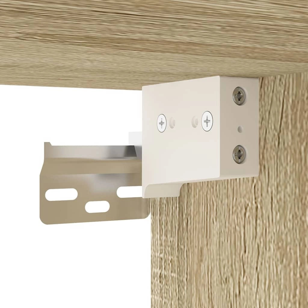Mobile TV multimediale da parete mensola TV credenza TV per sala da pranzo soggiorno camera da letto 2 pezzi rovere Sonoma 40 x 34,5 x 40 cm marrone 02_0028994