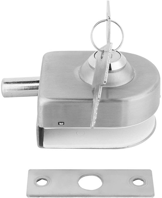 Chiusura a Viti in RVS per Porta in Vetro - Adatta per Diametro 10-12mm - Resistente ai Colpi - Resistente alla Corrosione - Installazione Facile