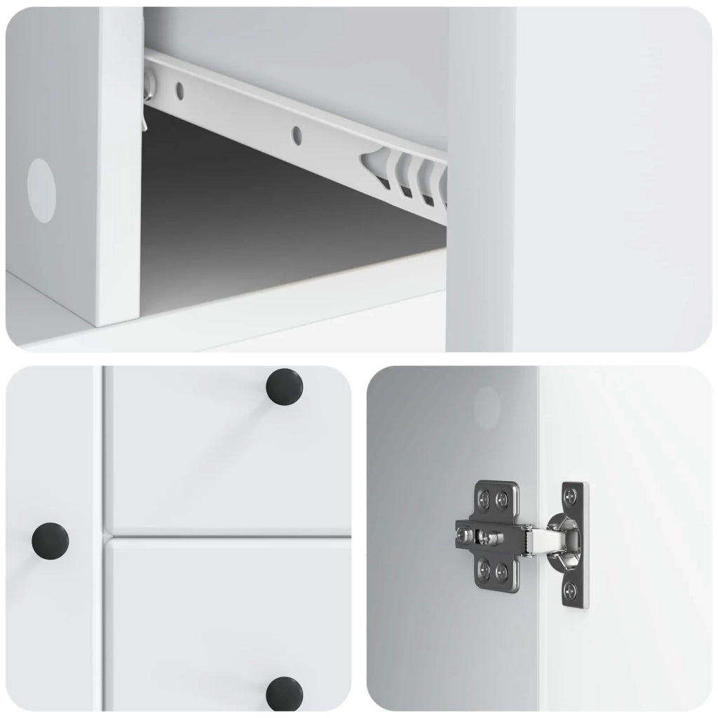 Credenza Bianco 89 x 34,5 x 60 cm Legno ingegnerizzato 895575