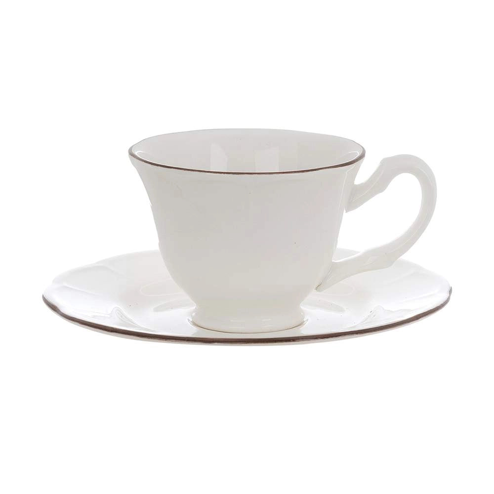 Set Tazze da The in Ceramica Alcina – Blanc MariClo 6 Pz