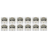 Presa schuko bivalente standard tedesco italiano serie gewiss gw20246 pezzi 12