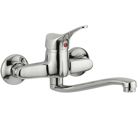 Miscelatore lavello a muro serie sei cucina rubinetteria