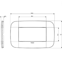 Vimar 19684.52 arkè placca round 4m legno serie civile design naturale italiano