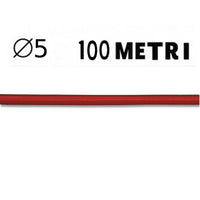 Corda elastica color diametro 5 mm rossa bobina da 100 metri nautica
