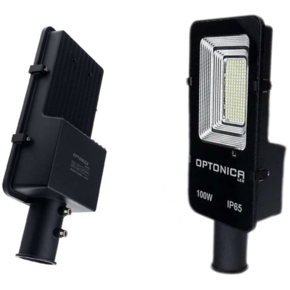 Lampione led ad energia solare con pannello solare separato + batteria 100 watt