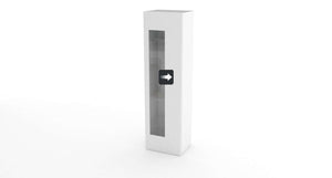 Mobile Vetrina DAIQUIRI L 45 x H 162 x P 34 cm bianco lucido