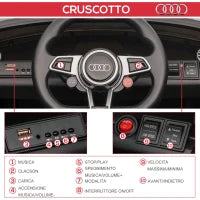 Macchina Elettrica per Bambini 3-5 Anni AUDI TT con Telecomando, Portiere Apribili e Fari LED, Nero