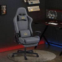 Sedia da Gaming Ergonomica con Braccioli Regolabili, 76x72x132 cm, Grigia