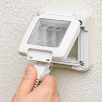 Gewiss 27401 calotta stagna combi per 2 moduli sistema ip55 grigia da parete