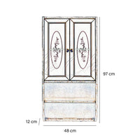 Pensile colore avorio decapè a doppia anta bagno multiuso