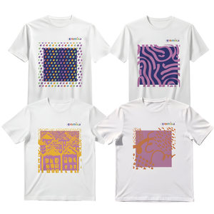 T-shirt cromika arte e colore in cotone naturale *** misura extralarge - xl, modello cromika waves, confezione 1