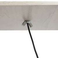 Lampada a Terra 40W con 3 Mensole Integrate e Interruttore a Pedale, Lampada Moderna in MDF e Acrilico, 26x26x160 cm, Rovere