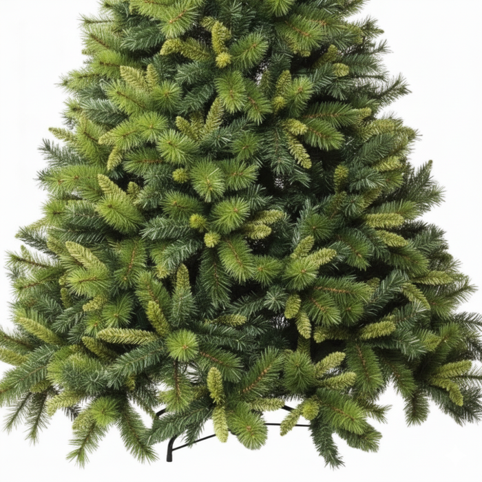 Granpino albero di natale imponente con chioma ricca e realistica stile americano *** misura h 210, confezione 1