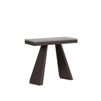 shopinnovativo- Consolle allungabile 90x40/300 cm Diamante Evolution cemento telaio e gambe orso