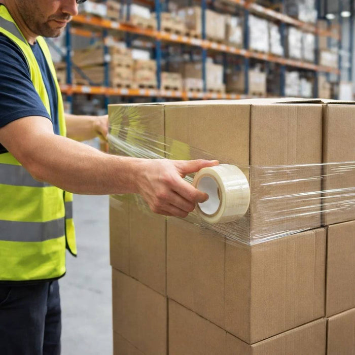 Nastro adesivo silenzioso trasparente 50mm x 66mt per imballaggio