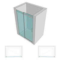 Ix box shower porta doccia scorrevole calla s116 cristallo 6 millimetri chrome *** misure 137-139xh195 cm trasparente...