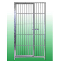 Recinto per cani da 4x2 metri solo perimetro modulare in rete con zincatura a caldo