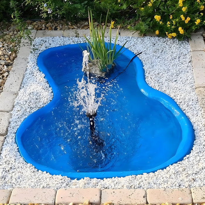 Laghetto da giardino bracciano azzurro litri 220 da 136x100xh34