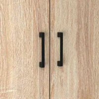 kleankin Mobile da Bagno Sopra il WC con Armadio a 2 Porte e Ripiano Aperto, Legno naturale