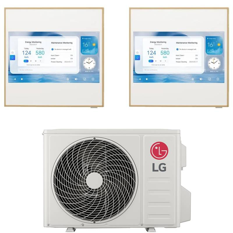 Condizionatore LG Dual Split Inverter ARTCOOL GALLERY LCD 9+9 con MU3R19 R-32 Wi-Fi integrato