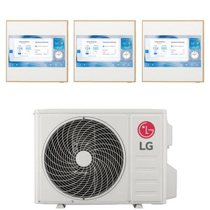 Condizionatore LG Trial Split Inverter ARTCOOL GALLERY LCD 9+9+12 con MU3R19 R-32 Wi-Fi integrato
