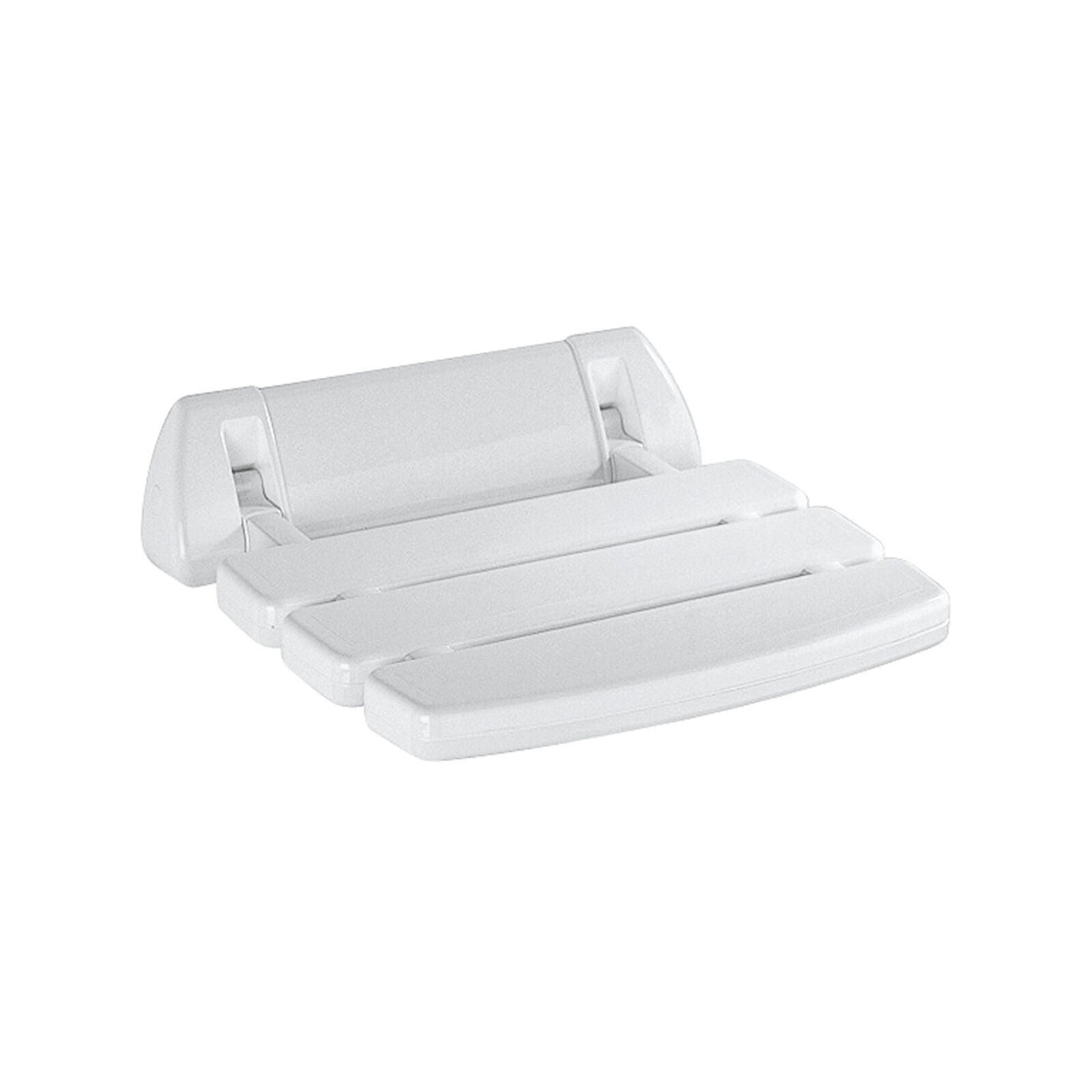 Inda - Sedile ribaltabile per doccia in ABS bianco lucido