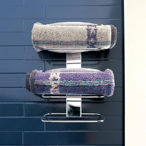 Inda - Porta asciugamani a ripiani cromo lucido