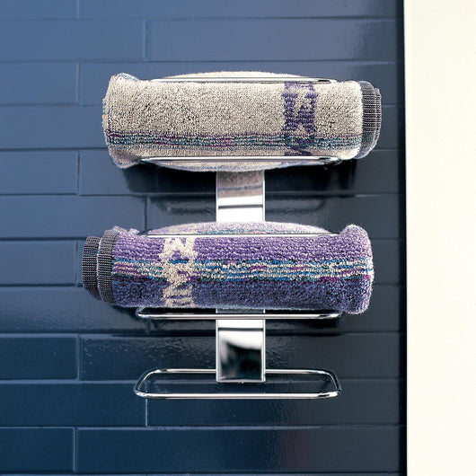 Inda - Porta asciugamani a ripiani cromo lucido