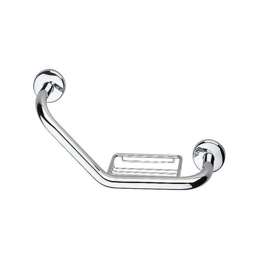 Inda - Maniglione con cestino cromo lucido L.43 cm reversibile